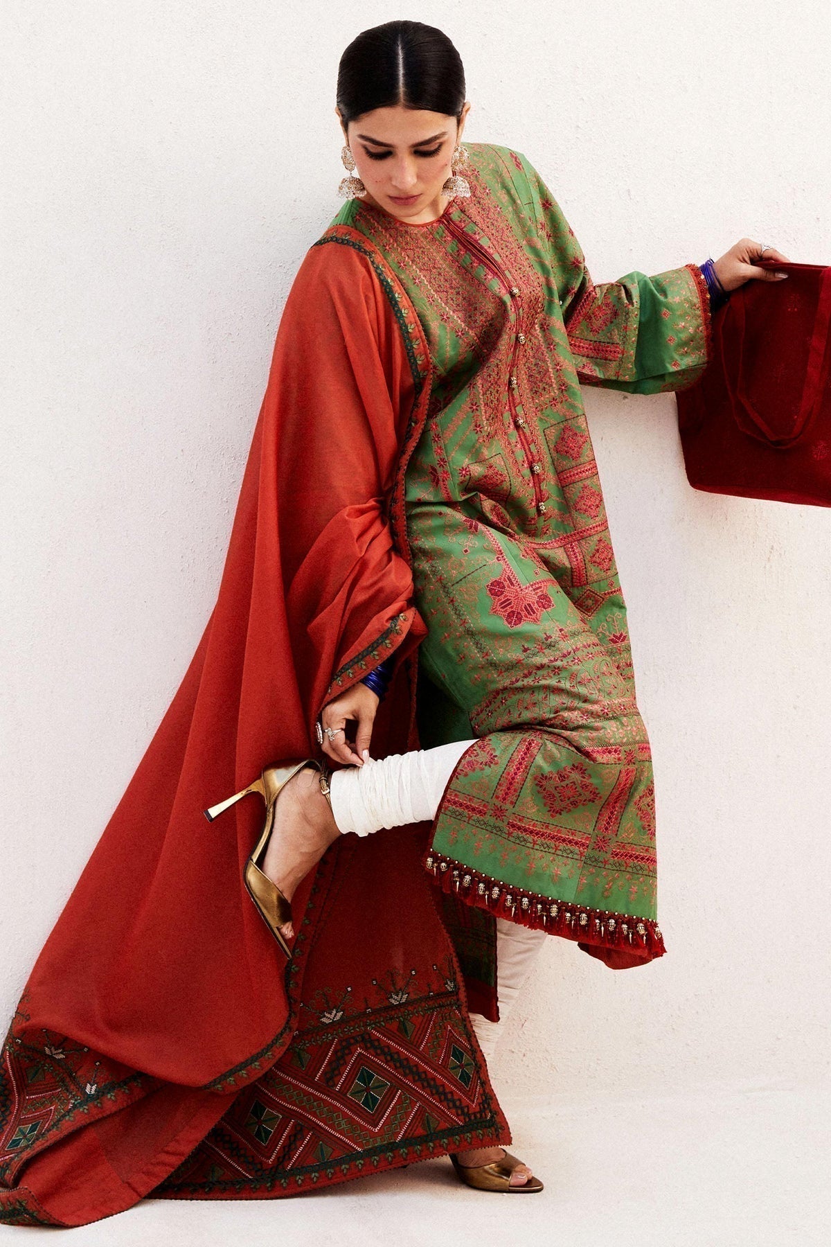 Zara Shahjahan | Luxury Lawn 24 | DIYA-2B - House Of Anaya