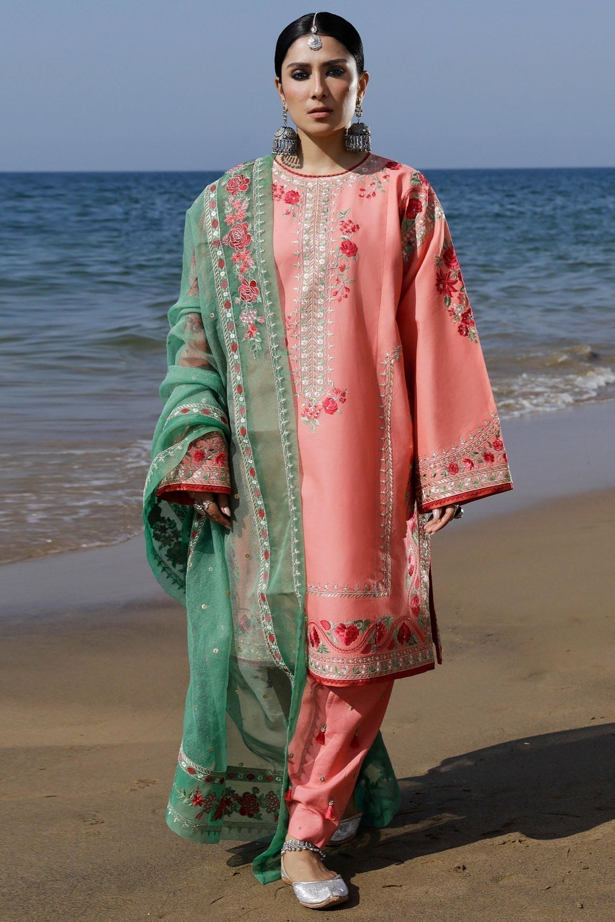 Zara Shahjahan | Luxury Lawn 24 | JIYA-6A - House Of Anaya
