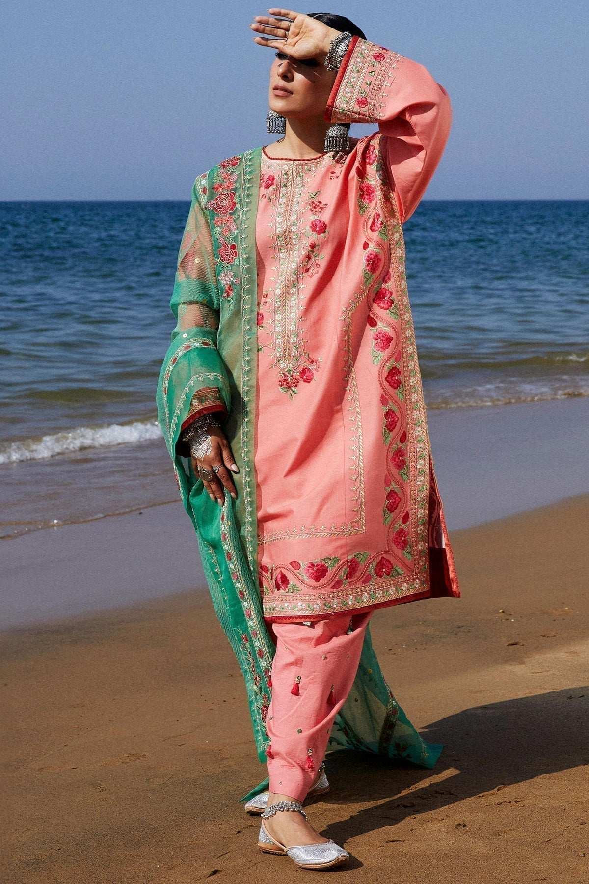 Zara Shahjahan | Luxury Lawn 24 | JIYA-6A - House Of Anaya
