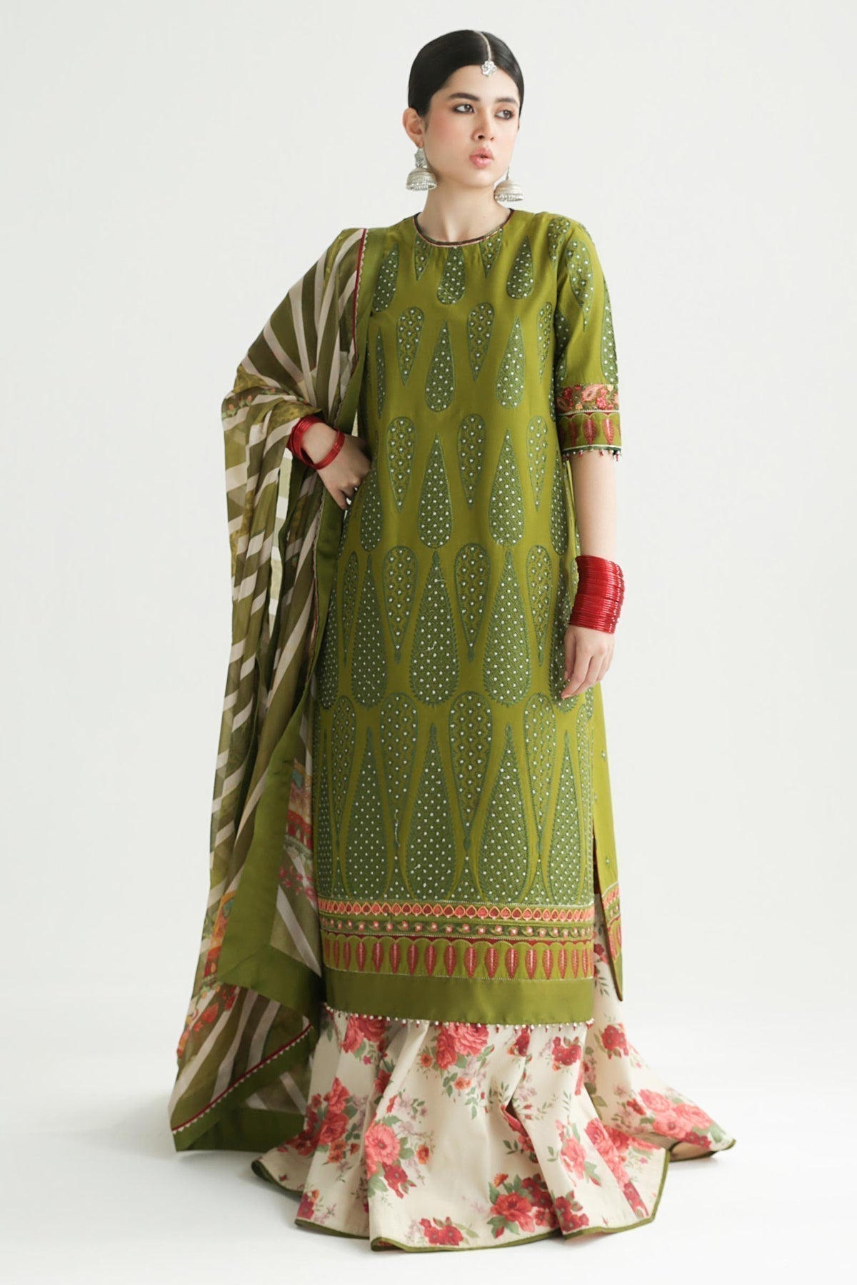 Zara Shahjahan | Luxury Lawn 24 | AAINA-8B - House Of Anaya