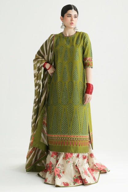 Zara Shahjahan | Luxury Lawn 24 | AAINA-8B - House Of Anaya
