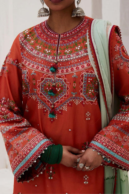 Zara Shahjahan | Luxury Lawn 24 | LAMIA-7A - House Of Anaya