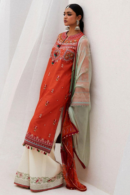 Zara Shahjahan | Luxury Lawn 24 | LAMIA-7A - House Of Anaya