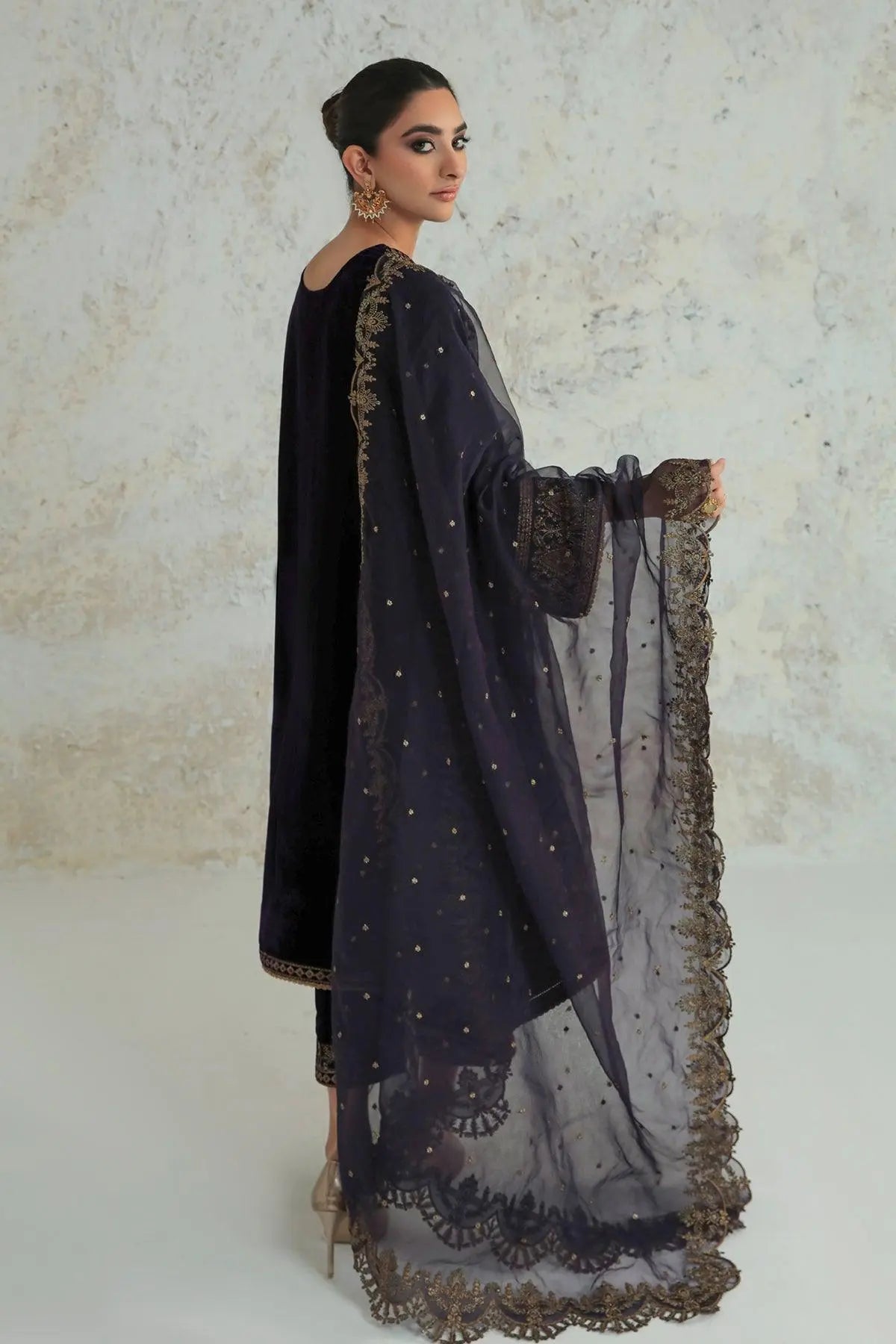 EMBROIDERED VELVET UF-239 - House Of Anaya