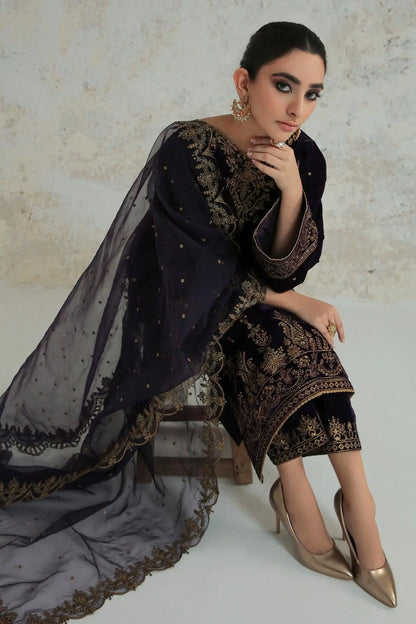 EMBROIDERED VELVET UF-239 - House Of Anaya