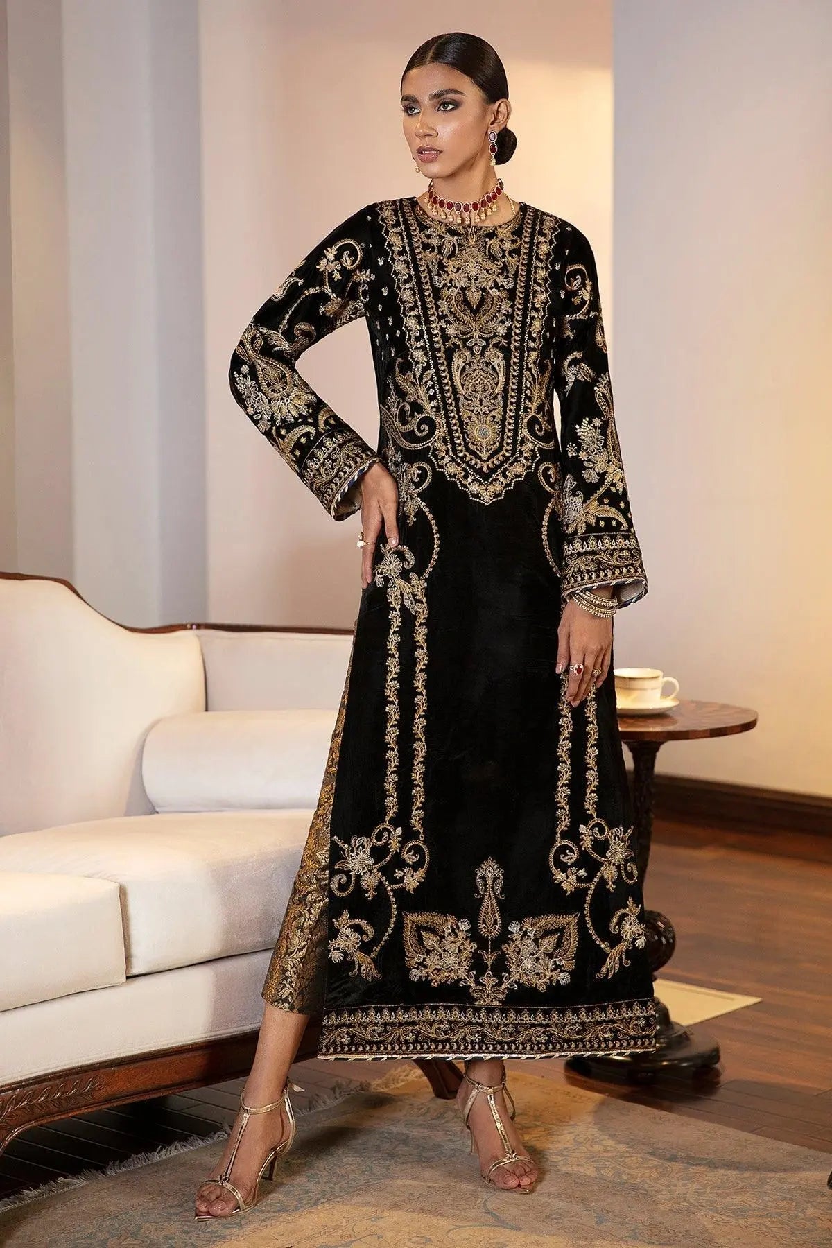 EMBROIDERED VELVET UF-42 - House Of Anaya