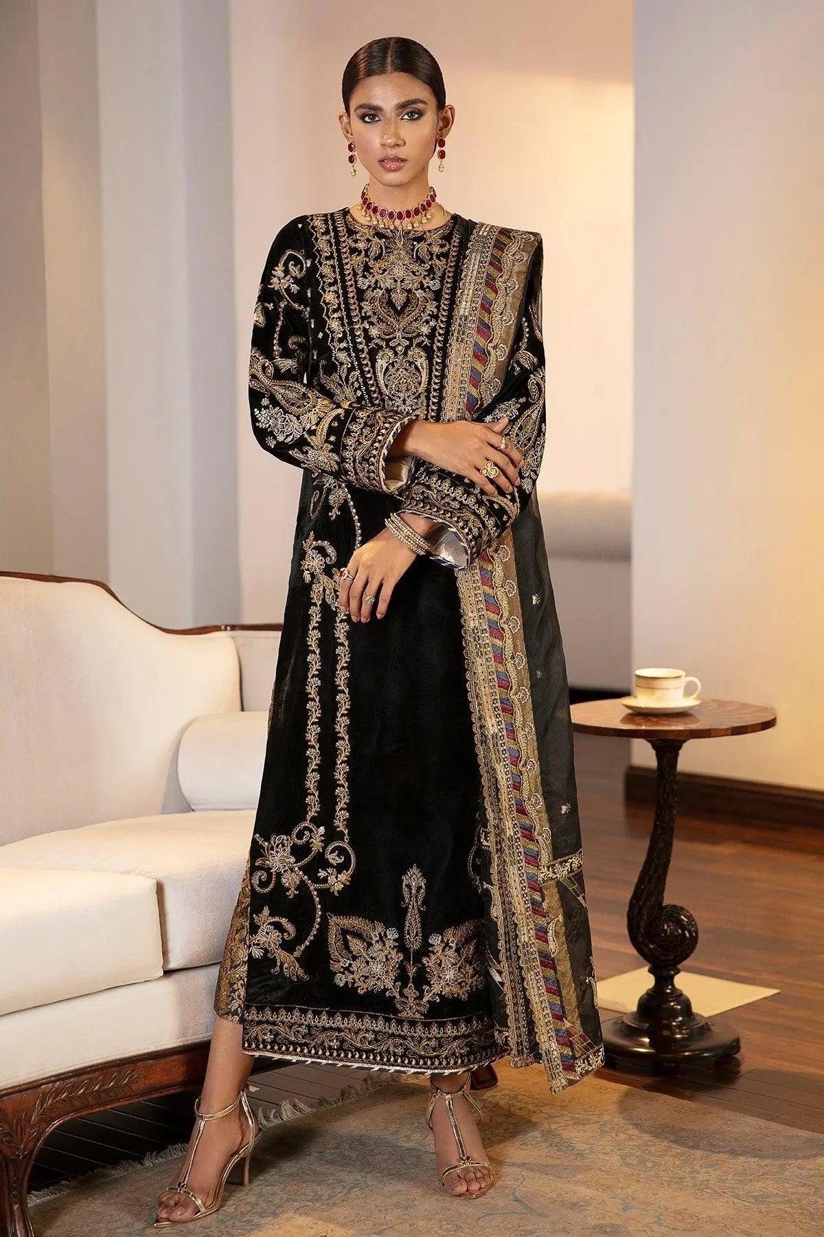 EMBROIDERED VELVET UF-42 - House Of Anaya