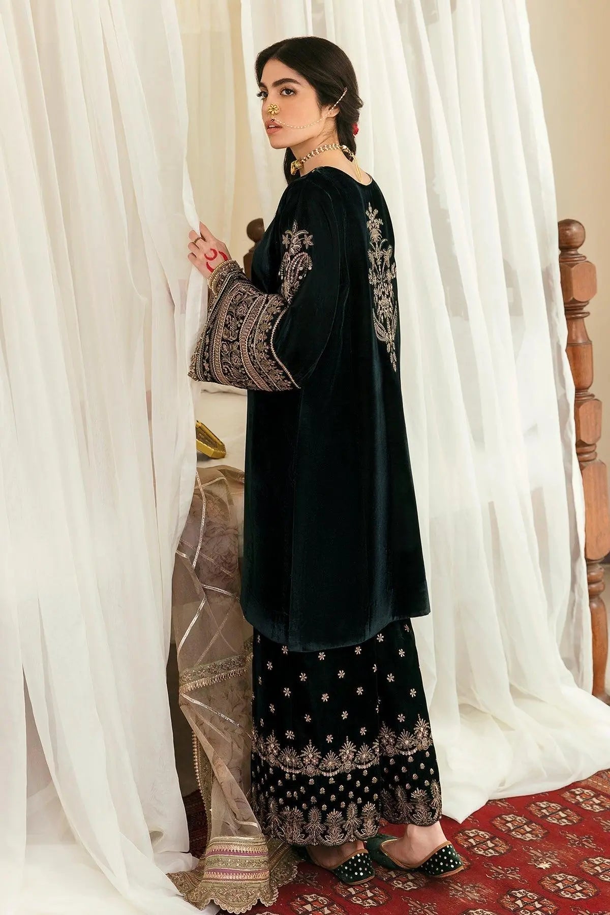 EMBROIDERED VELVET UF-249 - House Of Anaya