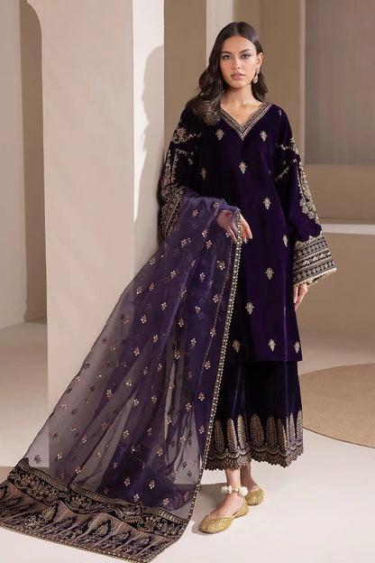 EMBROIDERED VELVET UF-420 - House Of Anaya