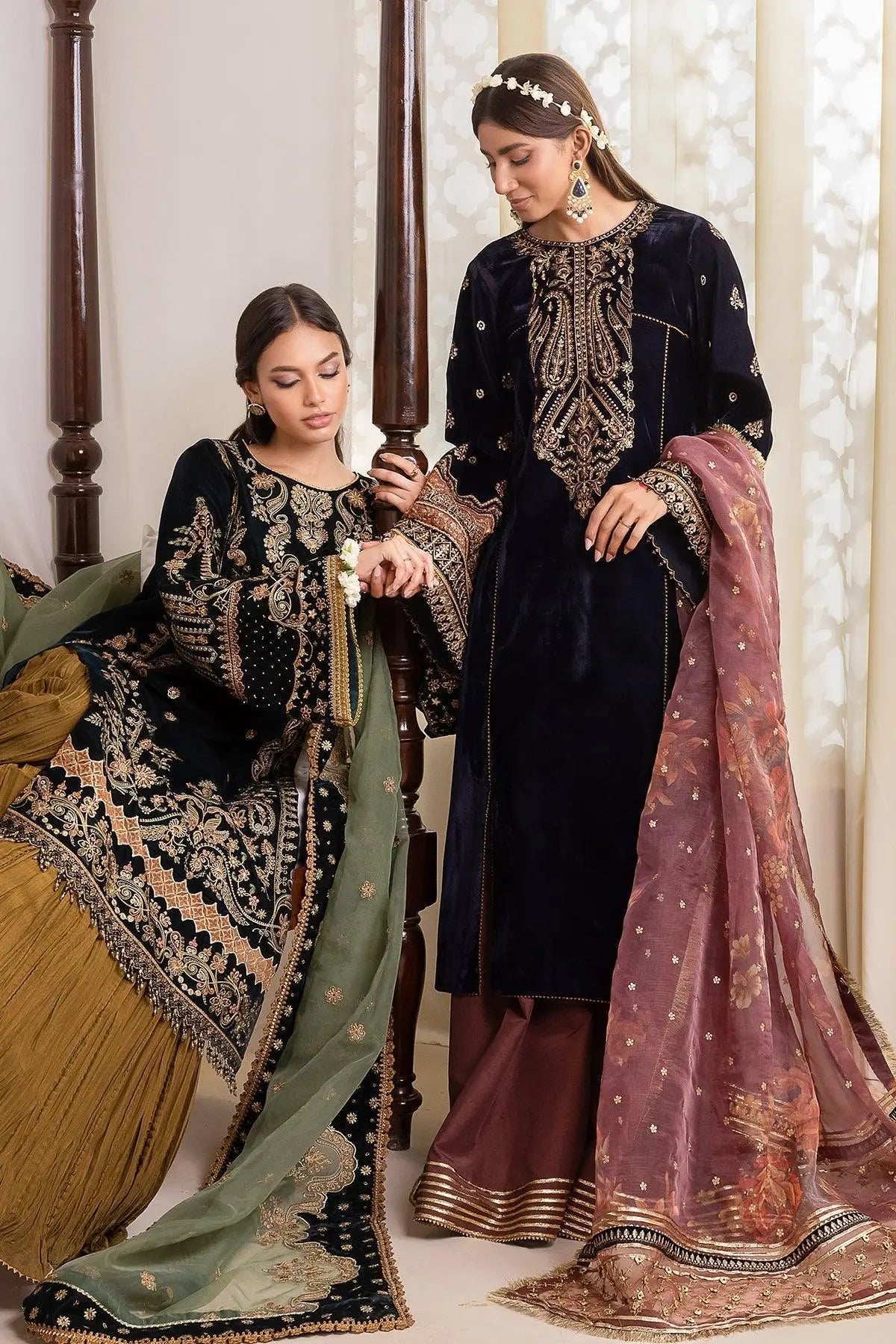 EMBROIDERED VELVET UF-424 - House Of Anaya