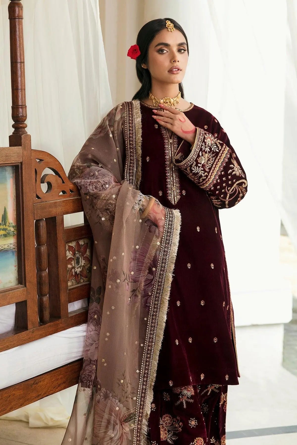 EMBROIDERED VELVET UF-250 - House Of Anaya