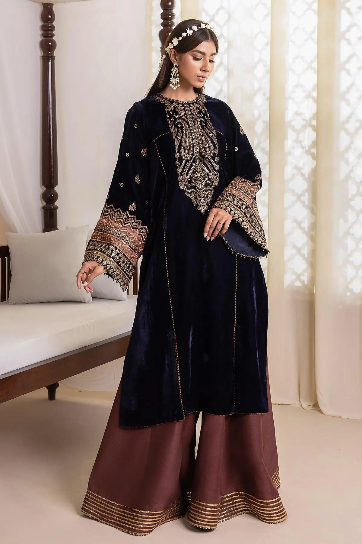 EMBROIDERED VELVET UF-424 - House Of Anaya