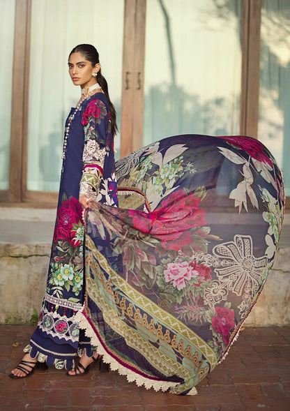 ELAF Signature Embroidered Lawn Unstitched 3Pc Suit ESL-08A SINCLAIR