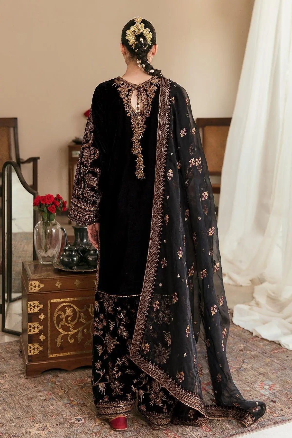 EMBROIDERED VELVET UF-253 - House Of Anaya