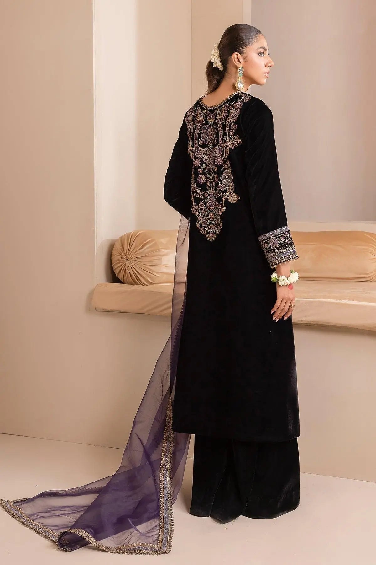 EMBROIDERED VELVET UF-426 - House Of Anaya