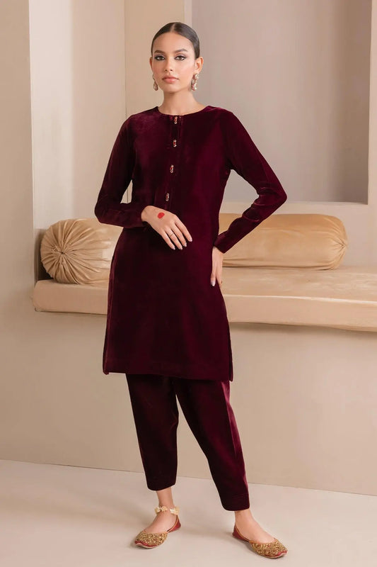 SOLID VELVET SUIT PR-850 - House Of Anaya