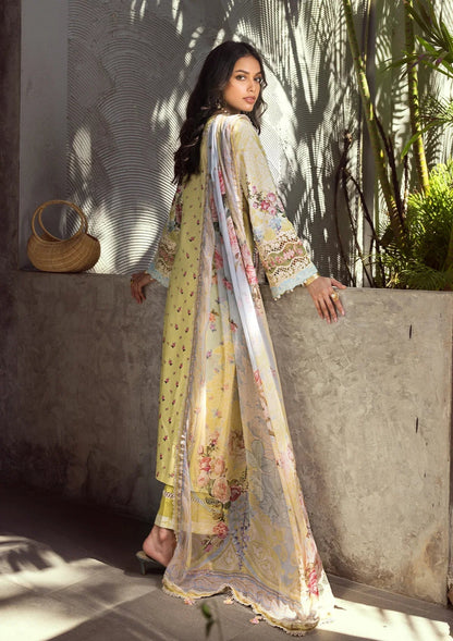 ELAF Signature Embroidered Lawn Unstitched 3Pc Suit ESL-02A PIXIE DUST