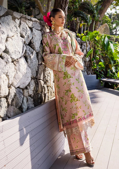 ELAF Signature Embroidered Lawn Unstitched 3Pc Suit ESL-05B DELIGHT DRAPE