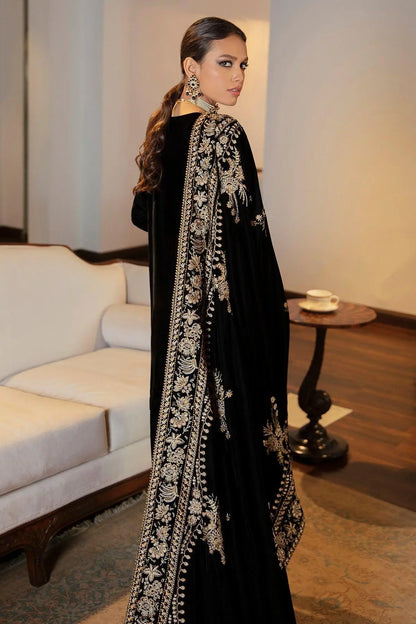 EMBROIDERED VELVET SHAWL VS-24 - House Of Anaya