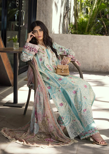 ELAF Signature Embroidered Lawn Unstitched 3Pc Suit ESL-02B PEARLY ESSENCE