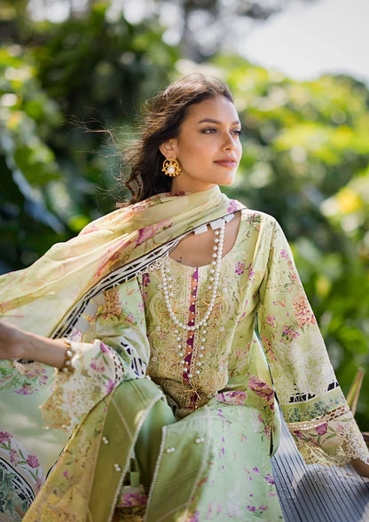 ELAF Signature Embroidered Lawn Unstitched 3Pc Suit ESL-03B CLARISSE