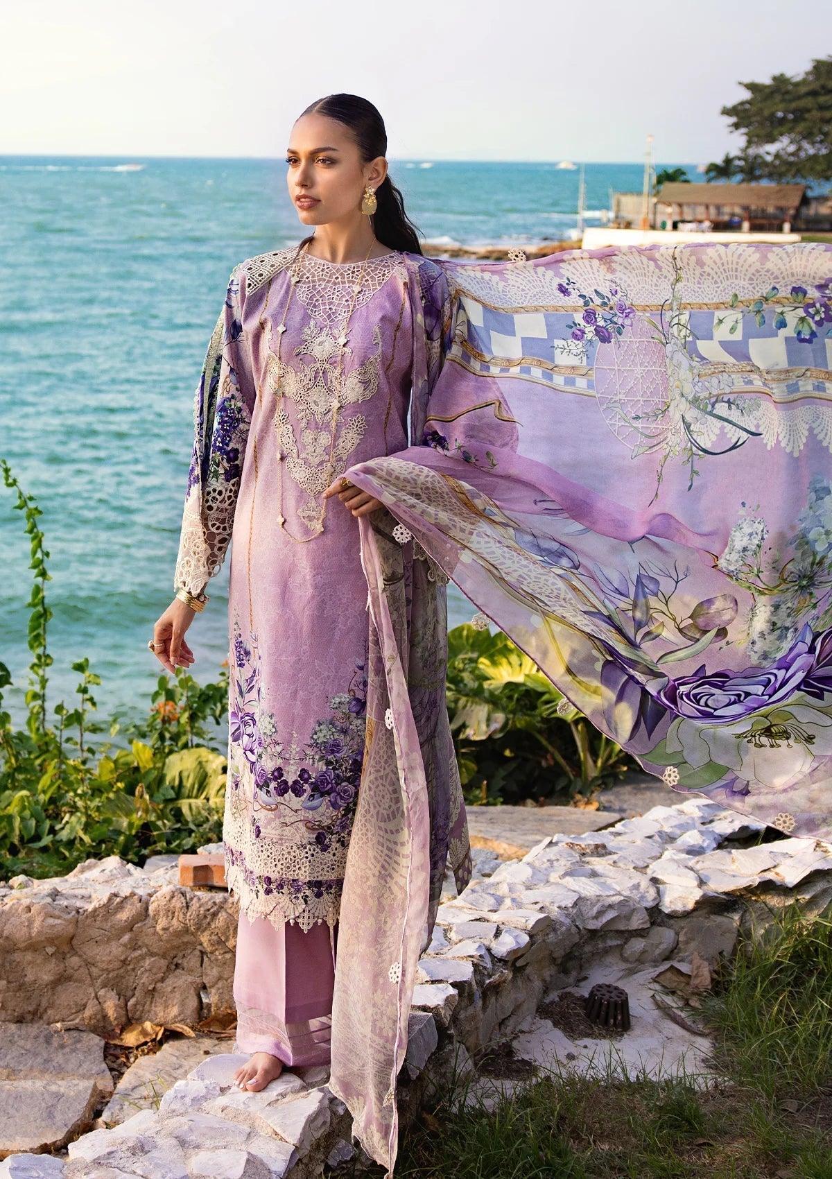 ELAF Signature Embroidered Lawn Unstitched 3Pc Suit ESL-07A CUPID - House Of Anaya