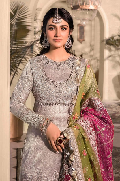MARIA.B-MBROIDERED - Silver BD-2601 - House Of Anaya