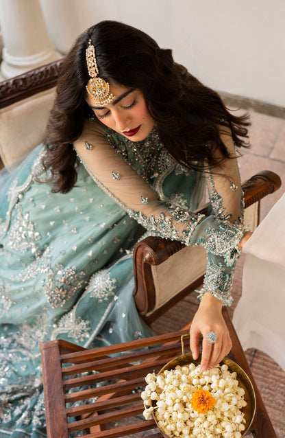 Zarin by Eleshia Embroidered Net 3Pc Suit D-01 Zarela