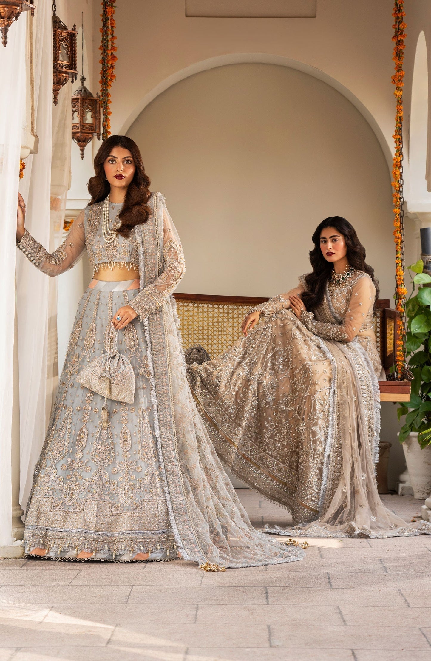 Zarin by Eleshia Embroidered Net 3Pc Suit D-04 Nerisa