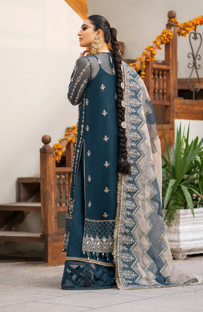 Zarin by Eleshia Embroidered Bamber 3Pc Suit D-06 Mayura