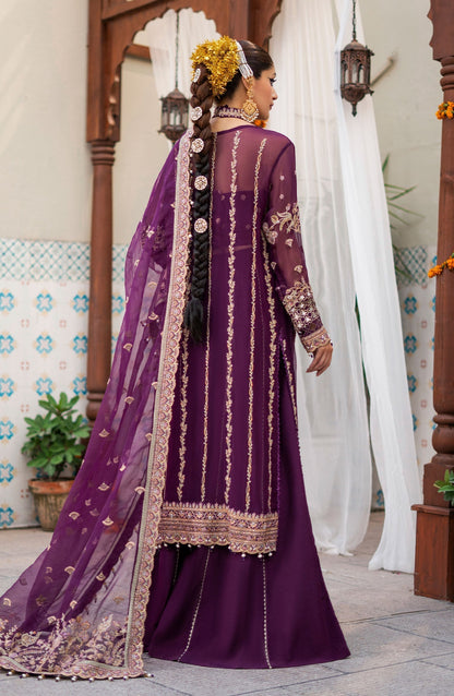 Zarin by Eleshia Embroidered Bamber 3Pc Suit D-07 Medea