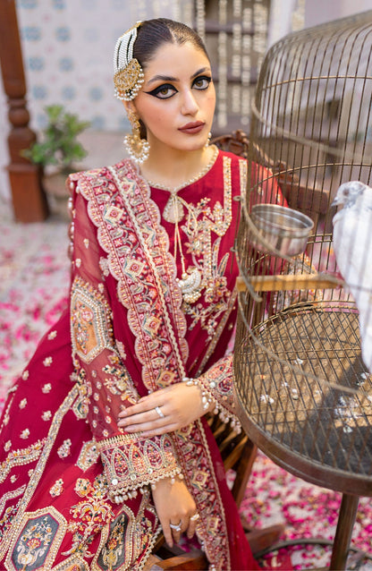 Zarin by Eleshia Embroidered Bamber 3Pc Suit D-08 Narina