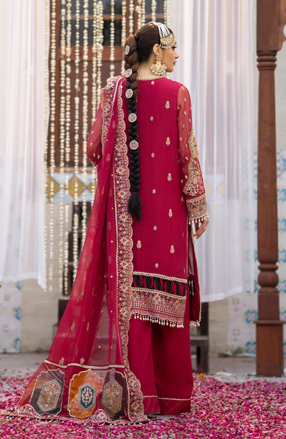 Zarin by Eleshia Embroidered Bamber 3Pc Suit D-08 Narina