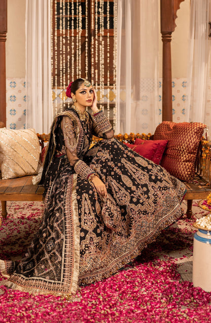 Zarin by Eleshia Embroidered Net 3Pc Suit D-09 Kamila