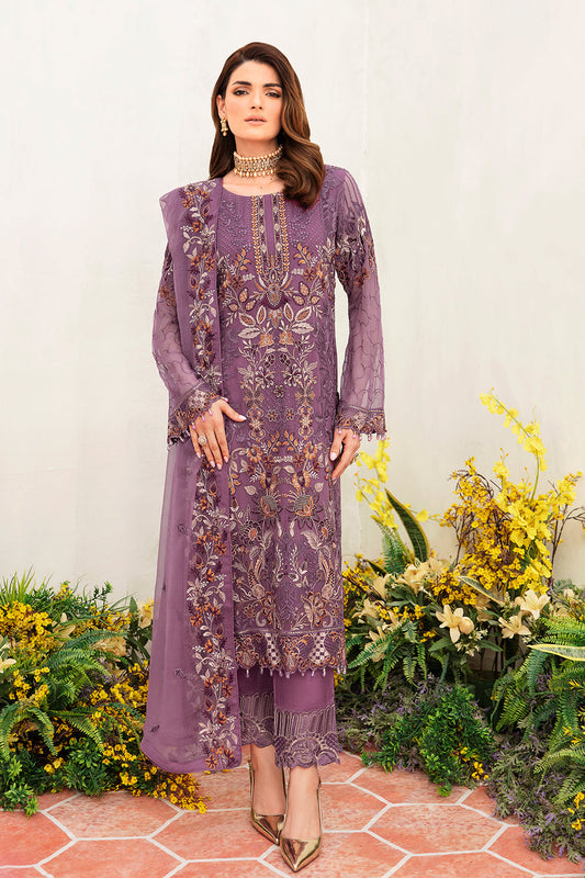 Ramsha Embroidered Luxury Chiffon 3 Piece Suit F-2404