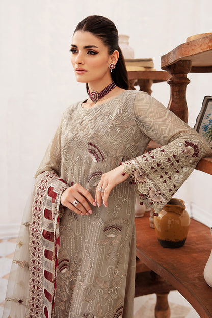 Ramsha Embroidered Luxury Chiffon 3 Piece Suit F-2405