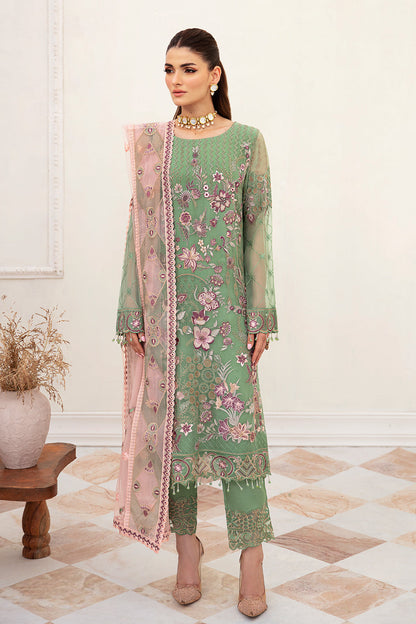 Ramsha Embroidered Luxury Chiffon 3 Piece Suit F-2406