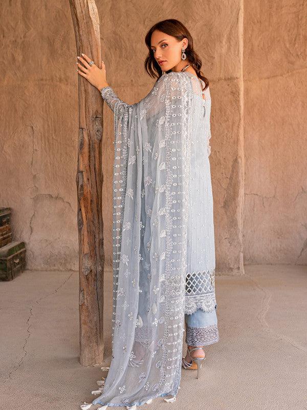 GULAAL EMBROIDERED CHIFFON-SAMARAH-04-COLLECTION'22 - House Of Anaya