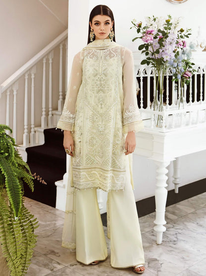 Saad Shaikh Ella Unstitched Embroidered Luxury Chiffon 3Pc Suit DSG-04