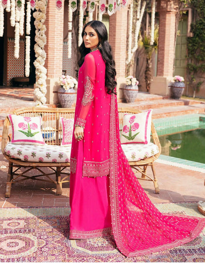 SIFA Crinkle Chiffon Embroidered 3Pc Suit - LAILA