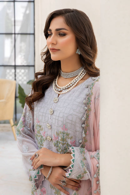 Naqsh Majestic By Imrozia Premium Chiffon 3Pc Suit M-51 Cecilia