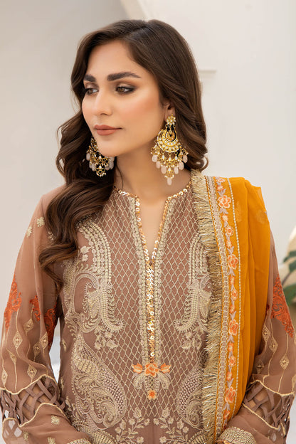 Naqsh Majestic By Imrozia Premium Chiffon 3Pc Suit M-53 Eleonora