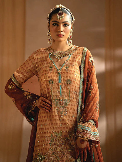 Nayab by Myeesha Embroidered Masuri Unstitched 3Pc Suit MF23-04 Marjan