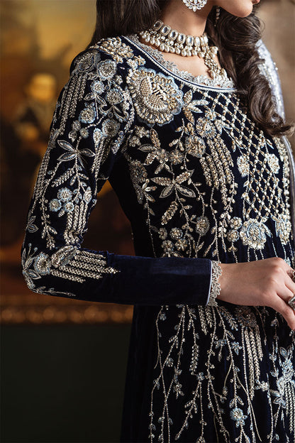 Niloufer by Mushq Embroidered Velvet Unstitched 3Pc Suit MV23-03 YASMIN