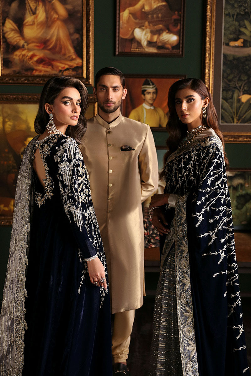 Niloufer by Mushq Embroidered Velvet Unstitched 3Pc Suit MV23-03 YASMIN