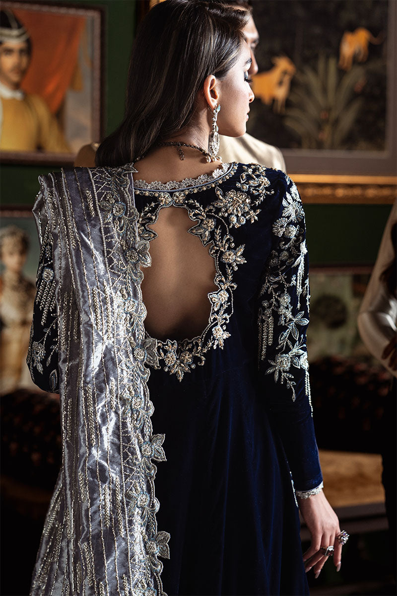 Niloufer by Mushq Embroidered Velvet Unstitched 3Pc Suit MV23-03 YASMIN