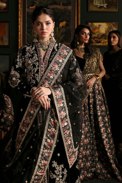 Niloufer by Mushq Embroidered Velvet Unstitched 3Pc Suit MV23-05 PARI