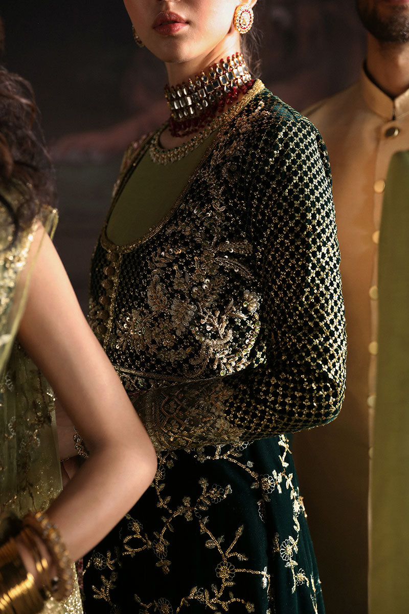 Niloufer by Mushq Embroidered Velvet Unstitched 3Pc Suit MV23-07 SHAHINAZ