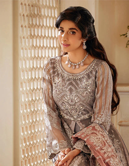 SIFA Sajli Festive Formal Embroidered 3Pc Suit S06 - MERAKI