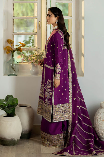 Jahaa'n Ara by Serene Embroidered Raw Silk Suit SRS-02